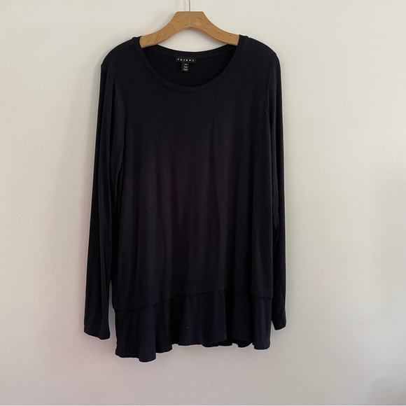 Long Sleeve Black Oversized Top - Picture 1 of 6